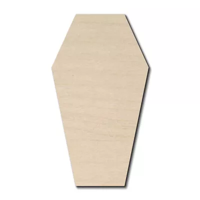 $5 • Buy Coffin Laser Cut Out Unfinished Wood Shape Craft