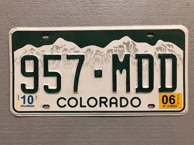 Colorado Rocky Mountains White License Plate Random Letters/numbers • $9.99