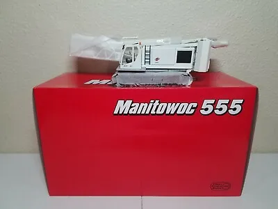 Manitowoc 555 Boom Crawler Crane - White - CCM 1:50 Scale Diecast Model New • $769.95