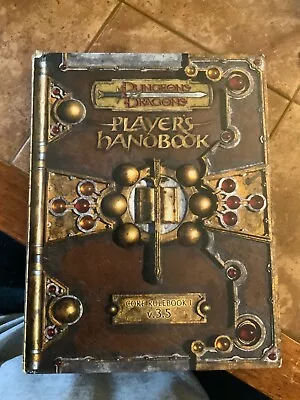 Dungeons & Dragons Player's Handbook Core Rulebook I Hardcover Version 3.5 2003 • $40