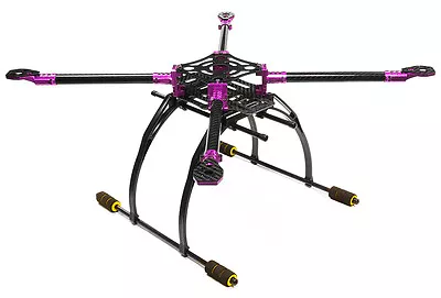 Custom Machined Alloy+Carbon Fiber Quadcopter Upgrade Frame 550 Size Foldable • $80.04