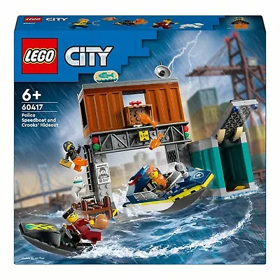 LEGO® City Police Speedboat And Crooks' Hideout 60417 Boat ToyBrand New Sealed • $51.99