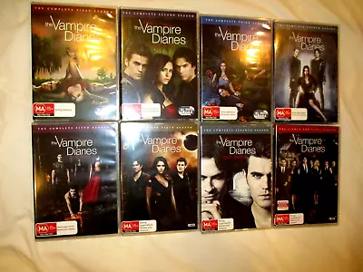 Near New The Vampire Diaries  Complete Series  Seasons 1-8  PAL 4 FREE POSTAGE • $59.46