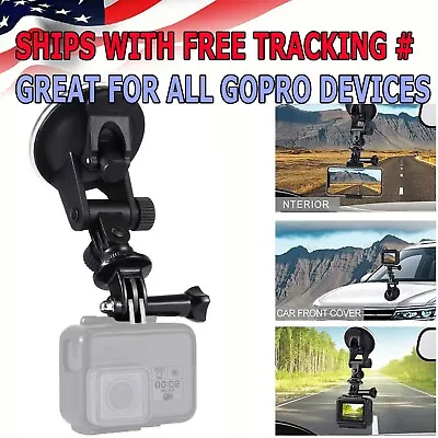 Windshield Suction Cup Car Mount Action Camera Bracket For GoPro Hero|DJI OSMO • $6.95