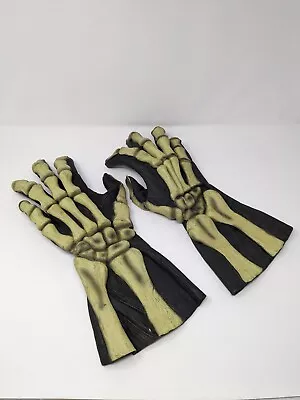 Fright Asylum Skeleton Glove Rubber Bone Hand Glows Halloween Costume 1999 VTG  • $15.49