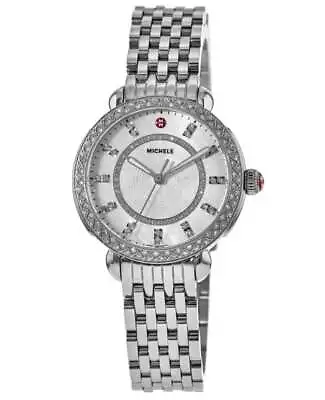 Michele Sidney Diamond Classic Steel Women's Watch MWW30B000001-SD • $1577.28