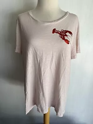 CAPE COD Official Women's J Crew Glittery Lobster Massachusetts T-Shirt Size XL • $19.99