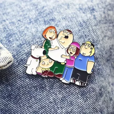 FAMILY GUY ENAMEL METAL BADGE Peter Lois Meg Chris Stewie & Brian FREE POST • $11