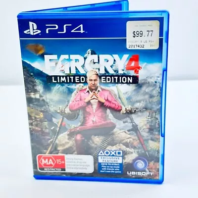 Playstation 4 Ps4 Far Cry 4 Farcry Limited Edition Shooter Adventure 2014 • $9.99