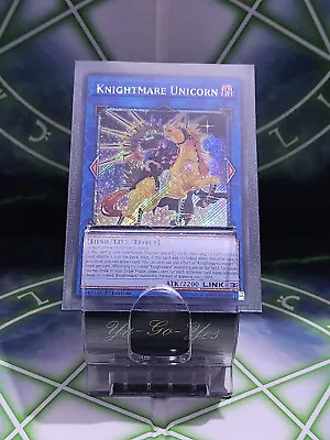 RA01-EN043 Knightmare Unicorn Alt Art Platinum Secret Rare 1st Ed YuGiOh Card • £2.85