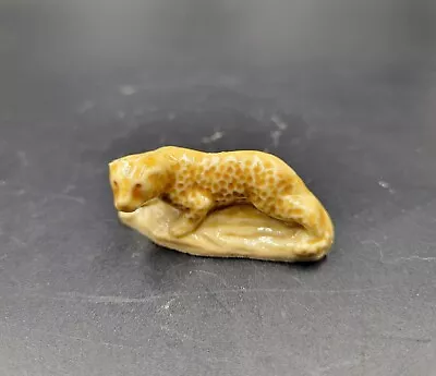 Vintage Wade Whimsies  Leopard Cheetah Cat Figurine England • $4.95