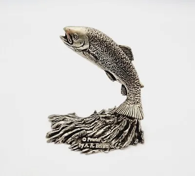 Fish Pewter Ornament A.R. Brown Small Great Condition • £22.80