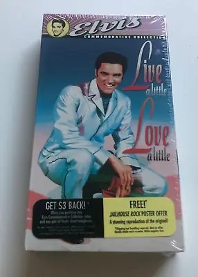 Elvis Presley Live A Little Love A Little VHS NOS Sealed With Sticker Intact • $10.99