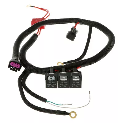 7.87in Car Engine Power Dual Cooling Fan Wire Harness Kit Practical Accesories • $43.10