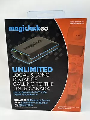 NEW MAGIC JACK GO Smart Home Business On The Go Digital Phone Service W/ Adapter • $40