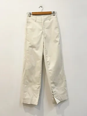 Designer BNWOT Bassike Size 6 (0) Cream White Cotton Women's Pants • $180