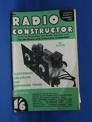 Vintage The Radio Constructor Magazine - November 1954 Vol 8 # 4  • £1.50