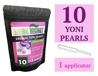 10x Natural Herbal Womb Yoni Pearls / Vaginal Cleansing Healing Detox Yonis • $24.99