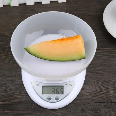5kg Digital Kitchen Scales LCD Electronic Cooking Scale Food Off Bowl -20% T4C3 • £8.21