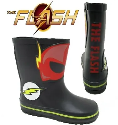 £5.99 • Buy Kids Boys Infants Rain Wellies Waterproof Snow Wellington Mucker Flash Boots Sz