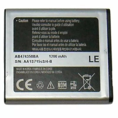 OEM Samsung AB474350BA Battery For GT-B5722 Duos GT-B7722 GT-i5500 Galaxy 550 • $5.30