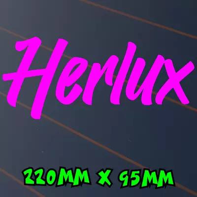 Herlux Sticker Car Decal Window Suits Toyota Hilux 4x4 4WD BNS JDM Girl Pink • $5.95