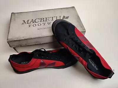 *RARE* Macbeth Eliot Vegan Black-Red-Brick Size 11 MMF-20003.092 • $71.99