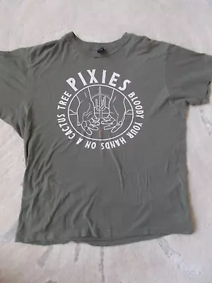 PIXIES Orig  BLOODY YOUR HANDS ON A CACTUS TREE  USED CONCERT (L) T SHIRT 2019 • $16