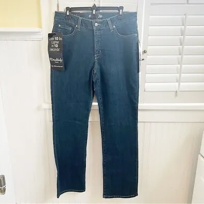 Miraclebody By Miraclesuit NWT Katie Mid Rise Straight Leg Jeans Size 16 • $50