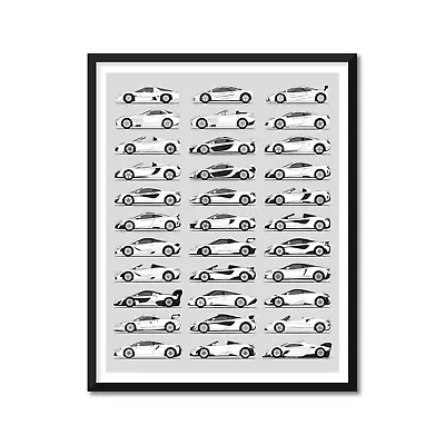 McLaren Best Cars Inspired Poster Print Art Generations History Evolution • $33.99