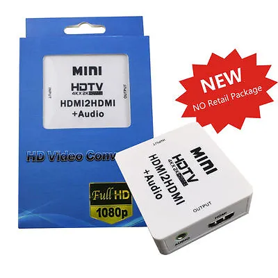 Mini HDMI2HDMI Audio HD Video Converter Adapter PC PS3 XBOX360 DVD To 1080P HDTV • $10.18