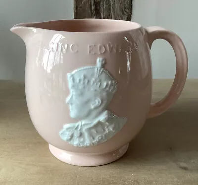 £8.99 • Buy Vintage 1937 King Edward VIII Coronation Johnson Bros England Pale Pink Jug