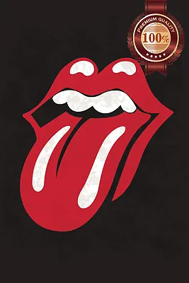 Rolling Stones Red Tongue And Lips Music Band Print Premium Poster • $119.95