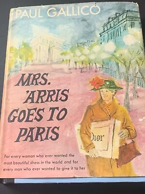 Mrs. Arris Goes To Paris 1958 Paul Gallico Hardcover Book Ellen Corby • $49.99