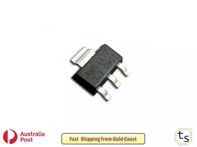 AMS1117-3.3 Voltage Regulator Low Drop Out +3.3V  - 1A SOT-223 5 Or 10 Pack • $3.99