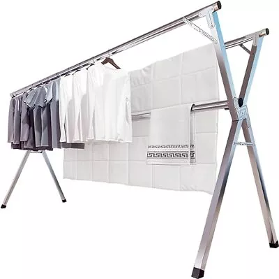 94.5'' Heavy Duty Garment Rolling Hanger Dryer Stand Clothes Drying Rack Storage • $46.99