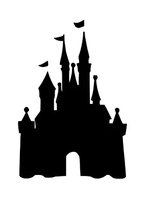 WALT DISNEY CASTLE DECAL MICKEY MOUSE STICKER WINDOW CAR LAPTOP U Pick Color • $3.50