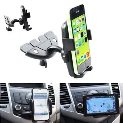 Universal Adjustable CD Player Slot Smartphone Car CD Mount Mobile Phone Holder • $17.39