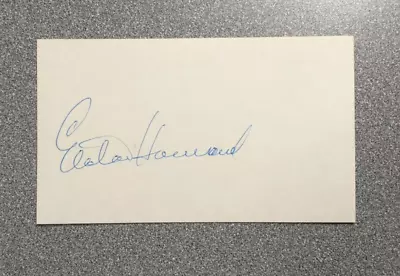 Elston Howard 1955 Yankees Debut Signed Autographed Index Card 3x5 - Free Ship • $73