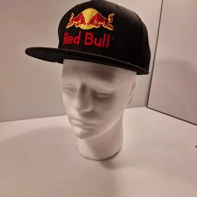 Black Fitted Cap - Red Bull Hat Size 7 / 55cm • $18.95