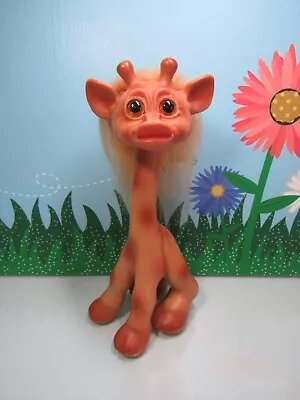 1960's VINTAGE DAM THINGS GIRAFFE - 11  Dam Troll -  Denmark - Lt Orange Hair • $295