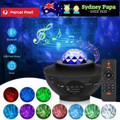 $27.99 • Buy LED Lamp Night Light Galaxy Starry Projector Ocean Star Sky For Party&Kids&Baby