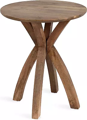 Kate And Laurel Soleyn Mid-Century Round Wood Side Table 20 X 20 X Natural  • $313.46