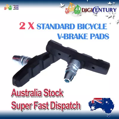 1 Pair STANDARD V-BRAKE PADS For Hybrid / Comfort / Mountain Bikes Bicycle • $4.99