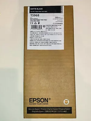 Epson T5968 Matte Black Inkjet Cartridge For Stylus Pro 9890 9900 7700 9700 • $105