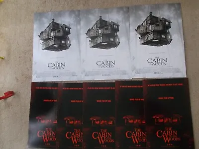 CABIN IN THE WOODS 2010 Original Mini Promo Posters 2 Types 8 Posters Total • $12