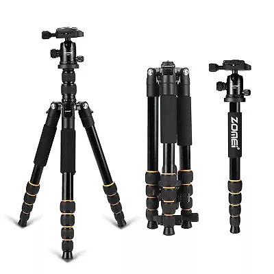 $71.99 • Buy ZOMEI Q666 Aluminum Tripod Monopod Ball Head Flexible For DSLR Camera ForAU