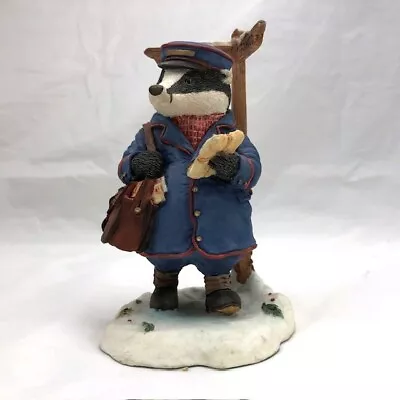 Villeroy & Boch Foxwood Tales Winter At Foxwood Mr Gruffey Late Delivery Figure • $17.95