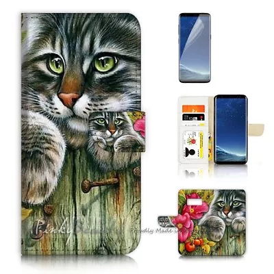 ( For Samsung S8 Plus / S8+ ) Case Cover P21413 Flower Cat • $12.99