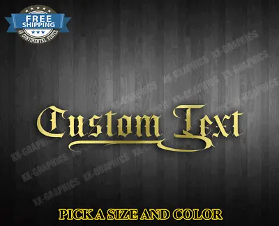 Custom TATTOO Windshield Decal Car Truck SUV Window Sticker Banner JDM Muscle #M • $12.99